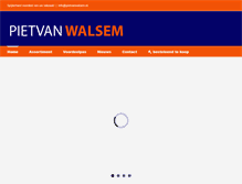 Tablet Screenshot of pietvanwalsem.nl